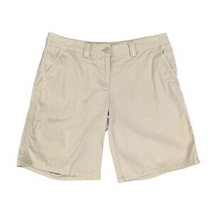 Tommy Bahama Shorts Womens 4 Tan Ellery Fit Stretch Twill Back Flap Pocket Chino